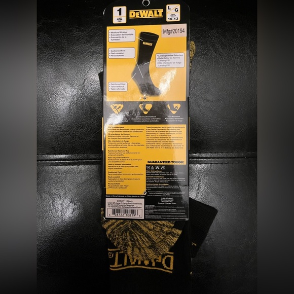 Brand new Dewalt fire retardant socks - Picture 2 of 2